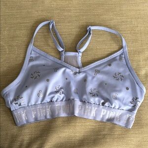 PINK Victoria's Secret Light Blue Sports Bra